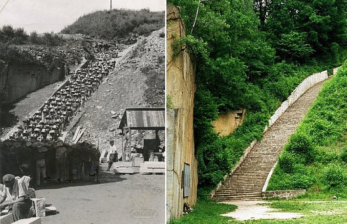 Schody śmierci w Mauthausen. IPN Poznań. fot.: ze zbiorów Anny Grzmielewskiej